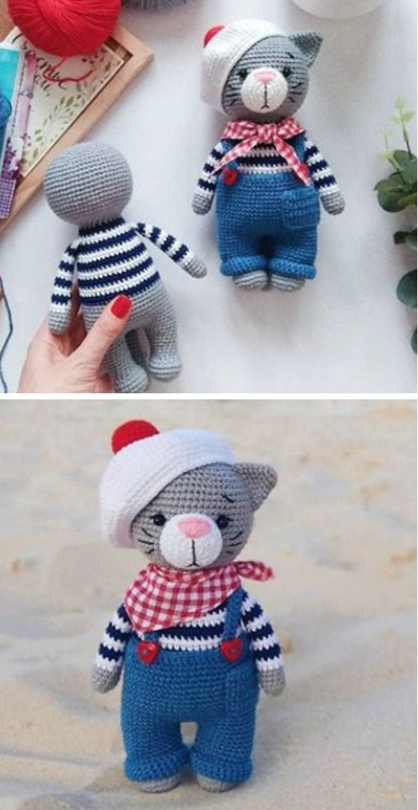 Jeremy the Amigurumi Cat Free Crochet Pattern