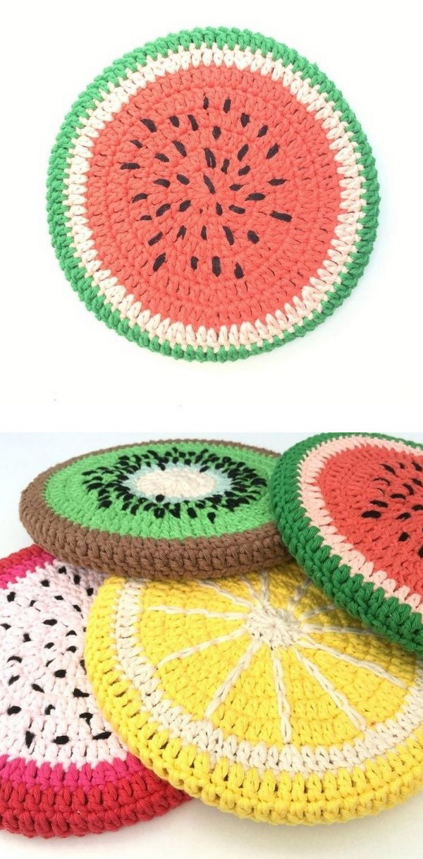 Fruity Potcoaster Free Crochet Pattern