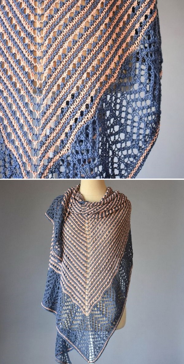 Sorbet Shawl Free Knitting Pattern