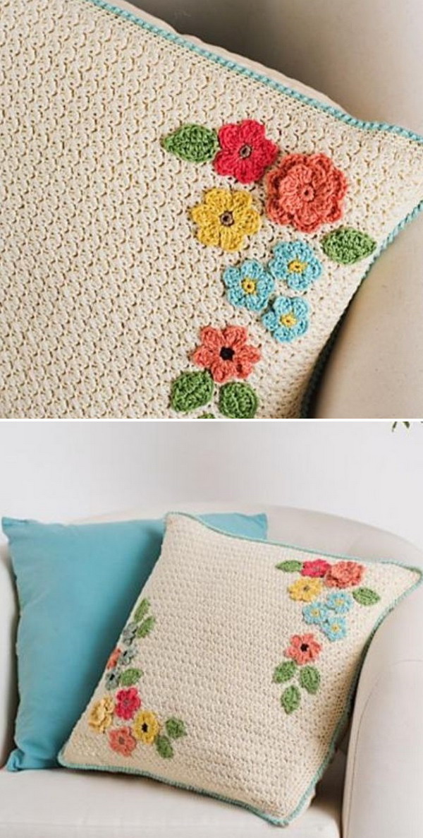 Bloom Pillow Free Crochet Pattern