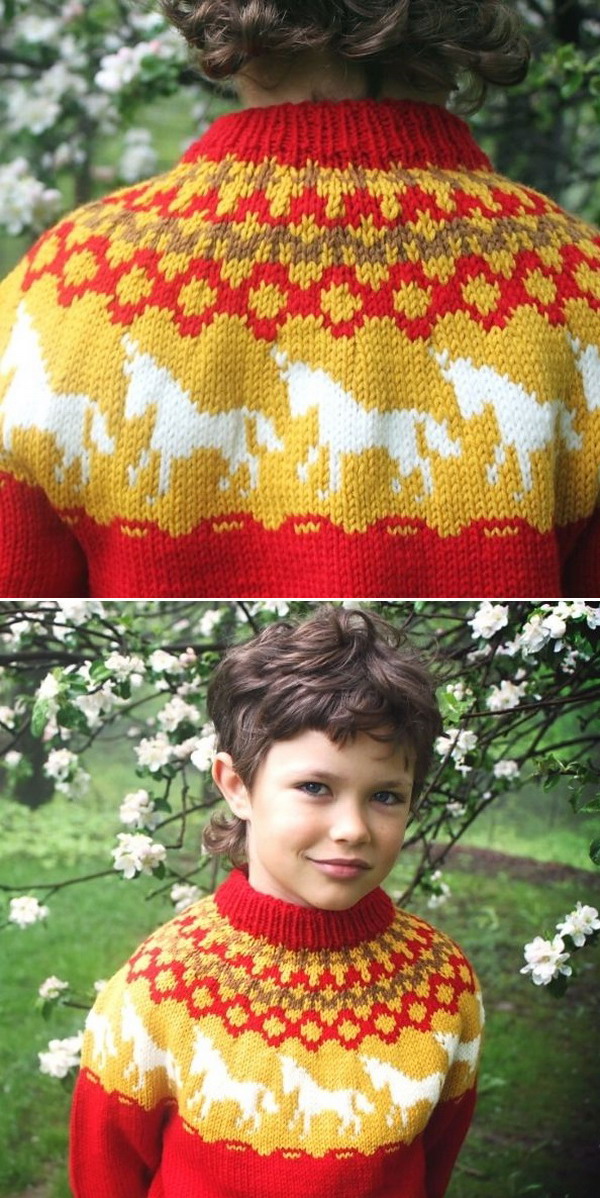 Elijah’s 2011 Birthday Sweater Free Knitting Pattern