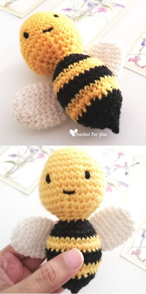 Little Bumble Bee Amigurumi Free Crochet Pattern