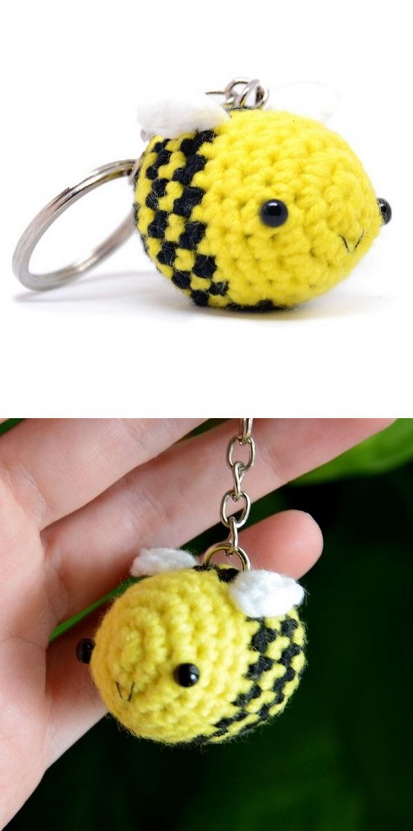 Tiny Bee Amigurumi Free Crochet Pattern
