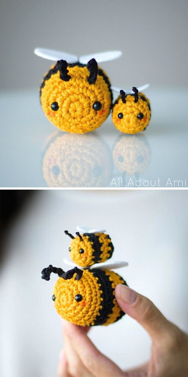 Amigurumi Bees Free Crochet Pattern