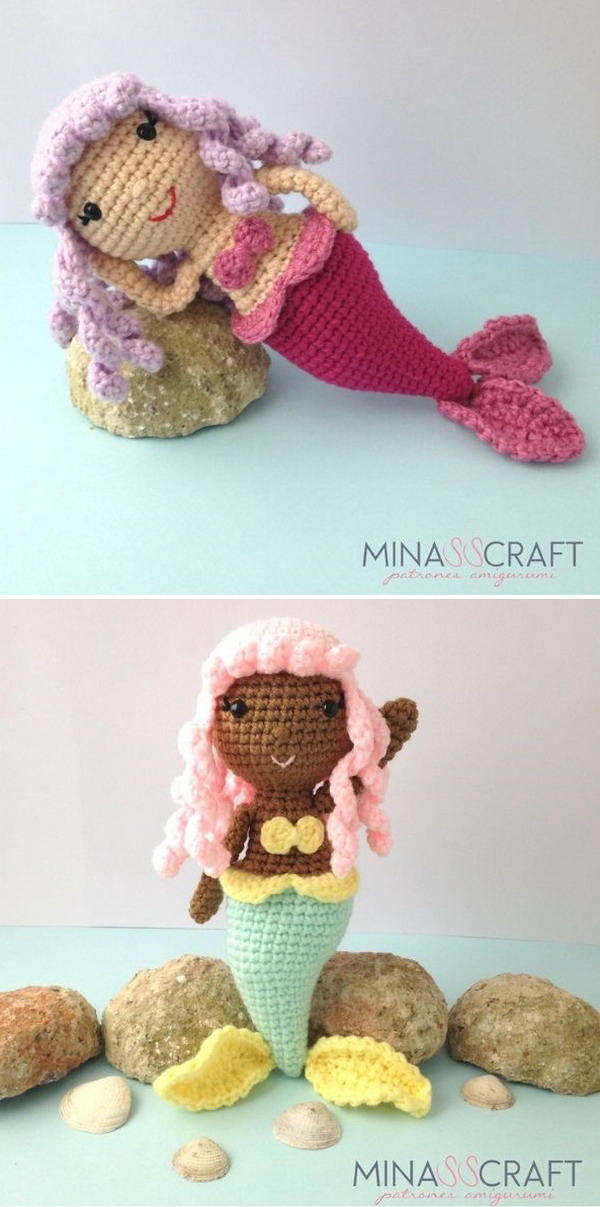 Sandra The Mermaid Amigurumi Free Crochet Pattern