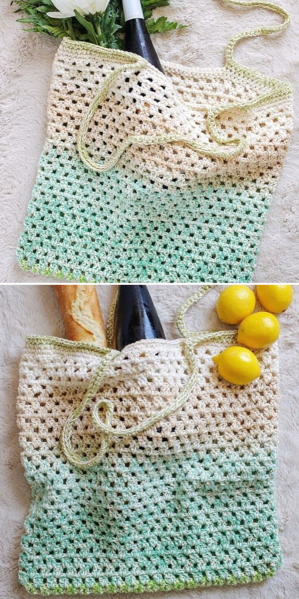 Fresh Market Tote Bag Free Crochet Pattern