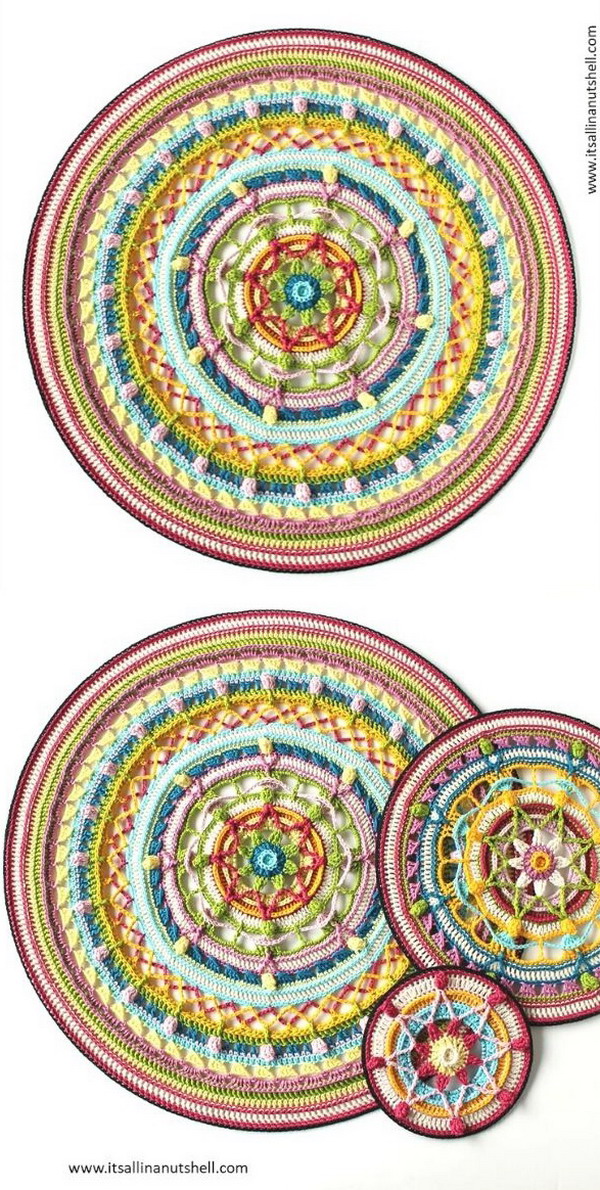 Trinity Mandalas Free Crochet Pattern