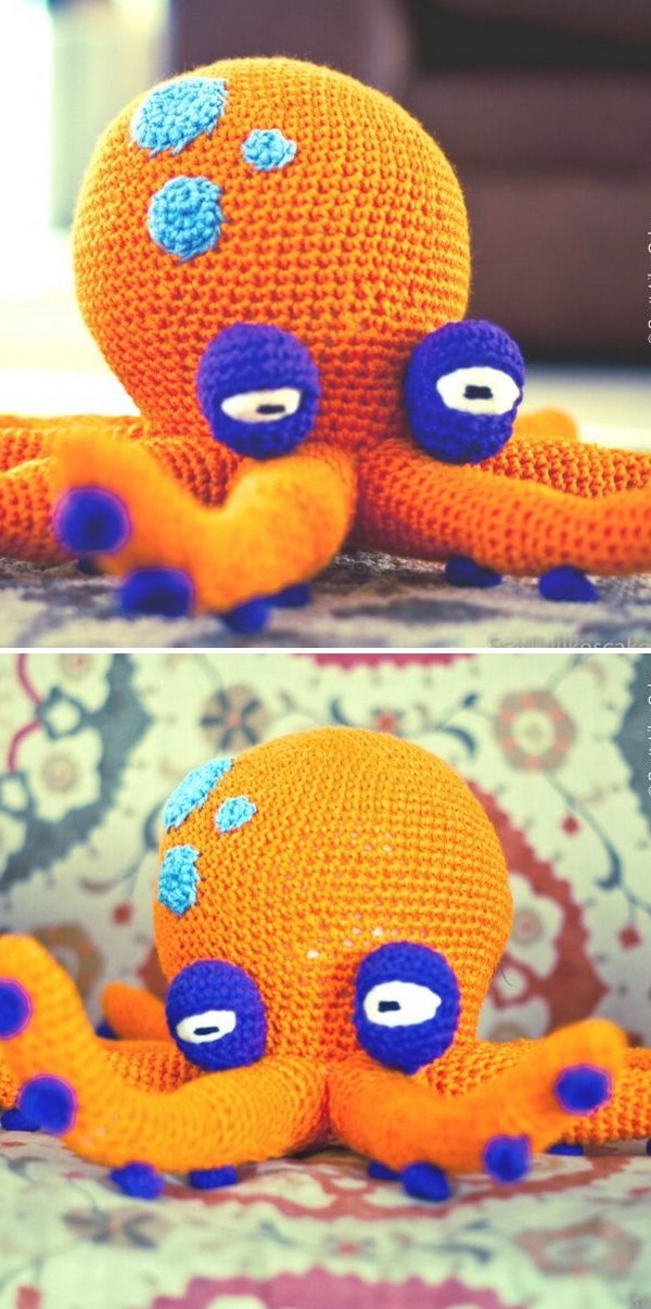 Liver Spot Lloyd the Amigurumi Octopus Pattern Free Crochet Pattern