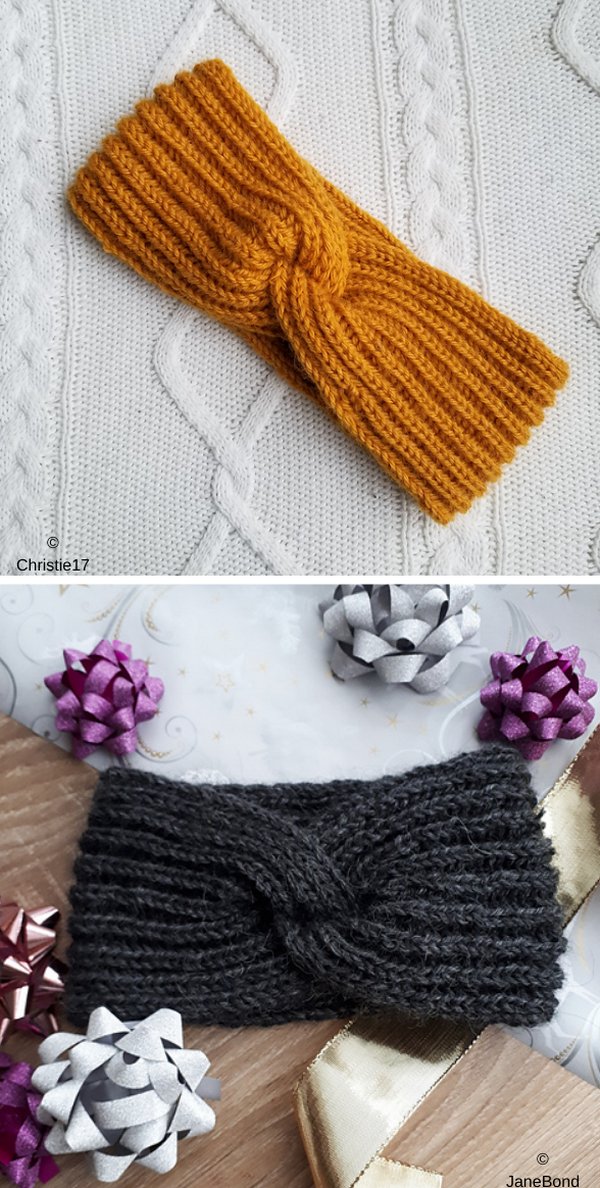 Headband with a twist