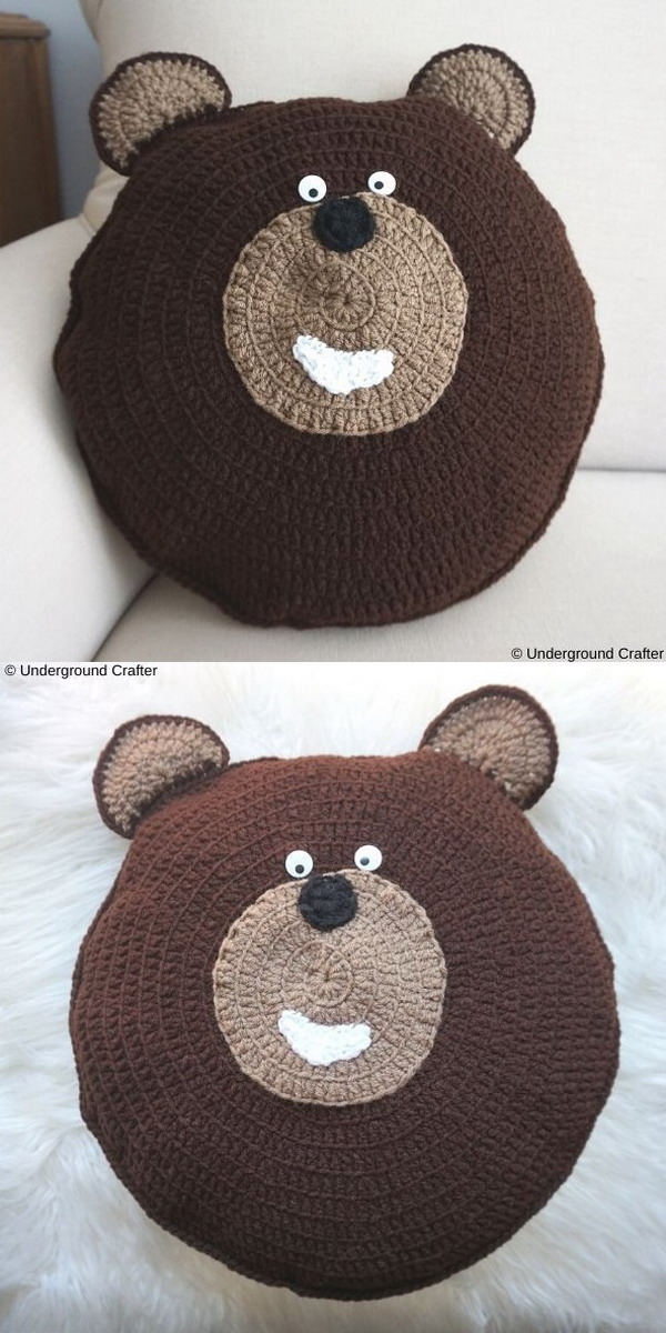 Theodore Bear Pillow Pal Free Crochet Pattern