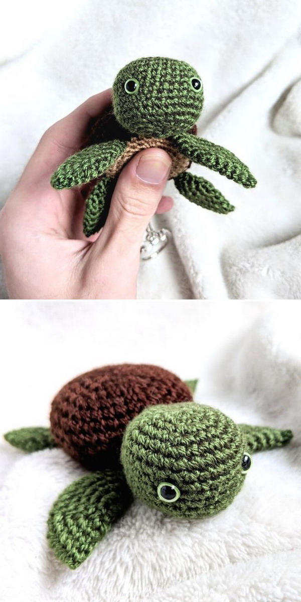 Baby Turtle Amigurumi Free Crochet Pattern