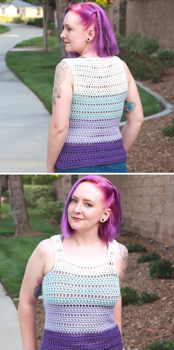 Melanie Tank Top Free Crochet Pattern