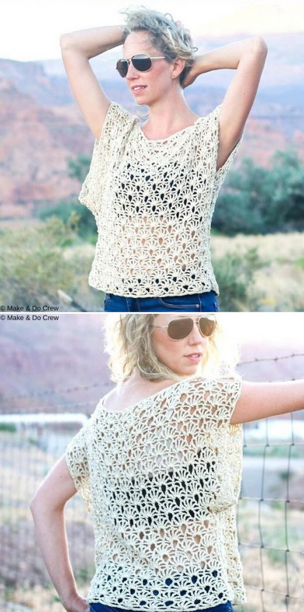 Canyonlands Boho Top Free Crochet Pattern