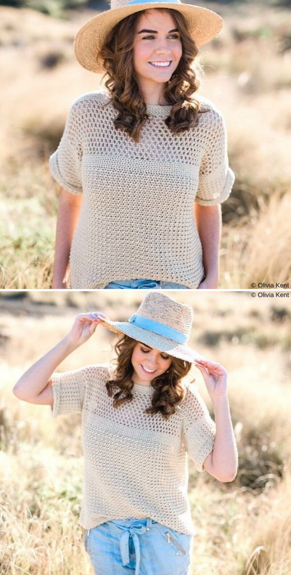 Positano Tee Free Crochet Pattern