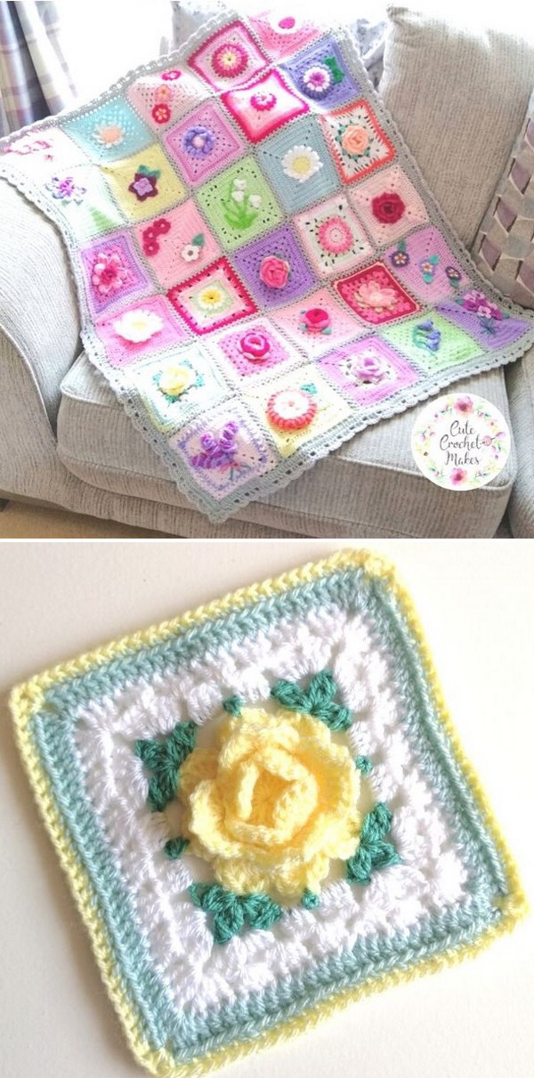 Lemon Rose Free Crochet Pattern