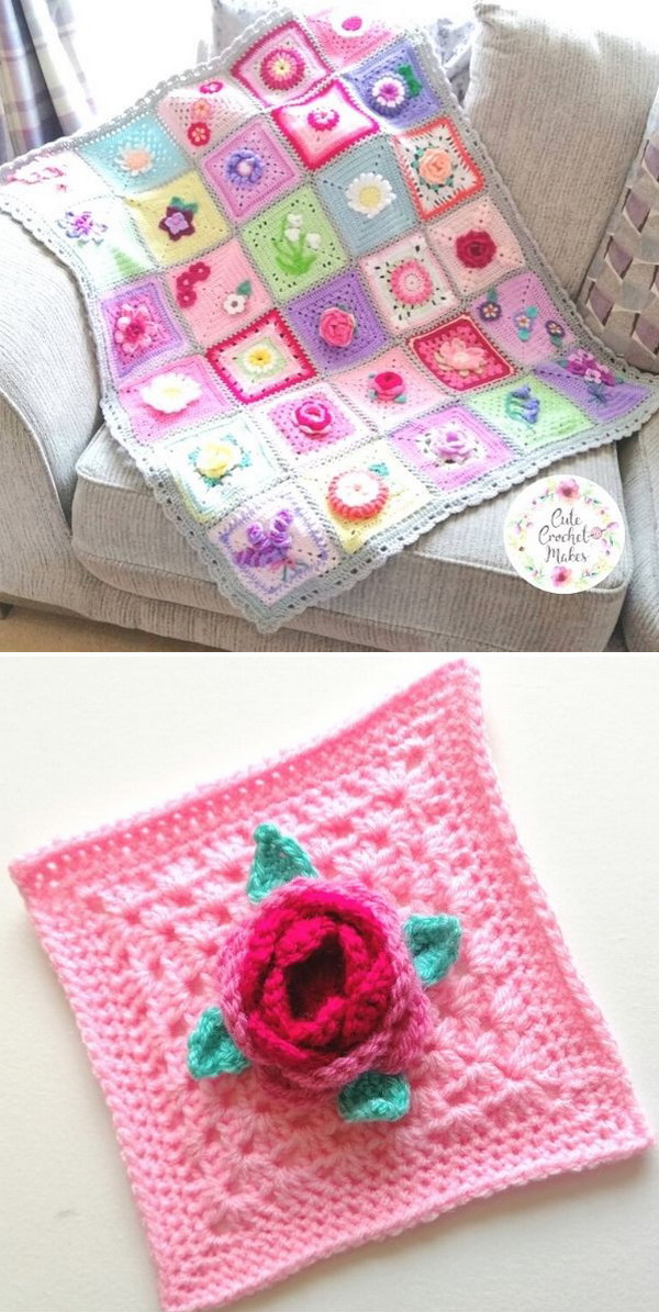 Rose Bud Free Crochet Pattern