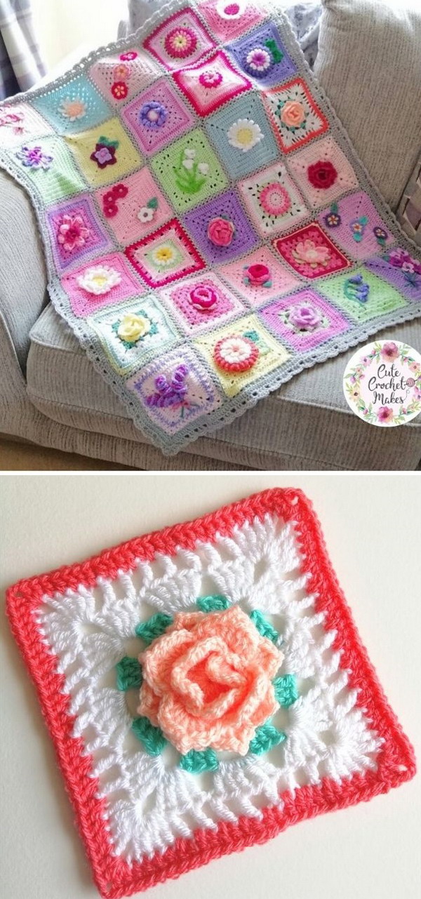 Apricot Rose Free Crochet Pattern
