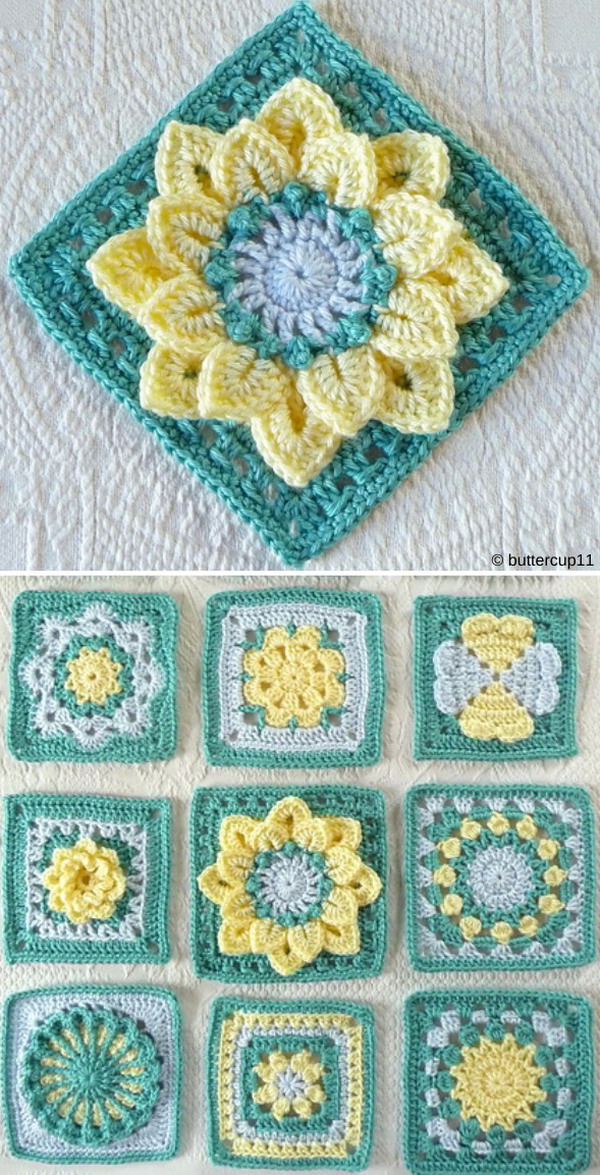 Forever Lace Crochet Block Free Crochet Pattern