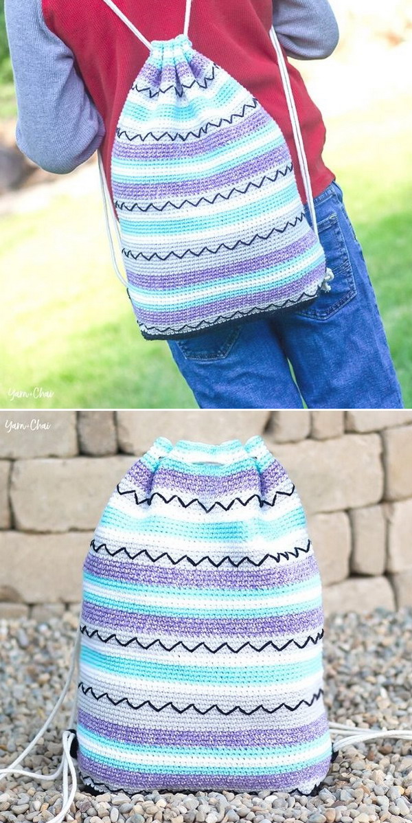 Zig Zag Bag Free Crochet Pattern