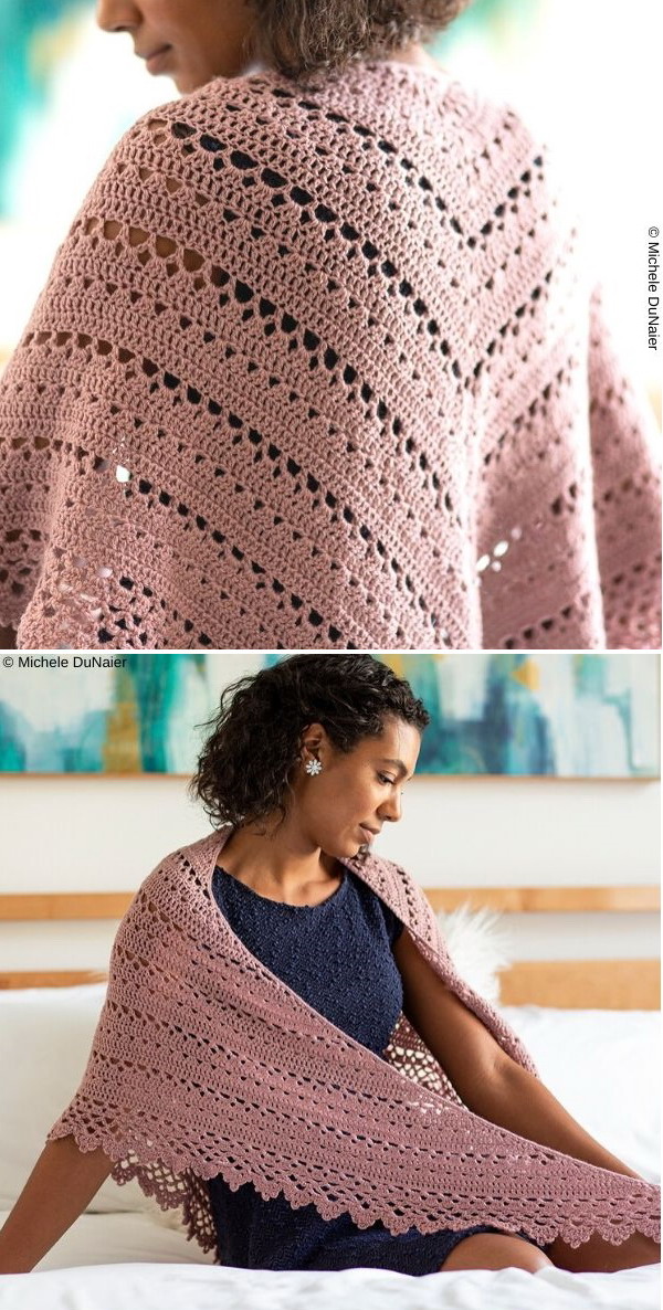 Bridesmaid Shawl Free Crochet Pattern