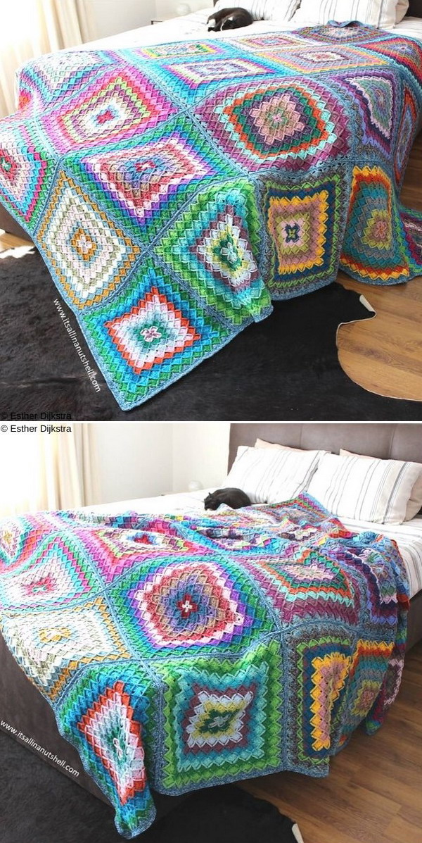Bavarian Buster Blanket Free Crochet Pattern