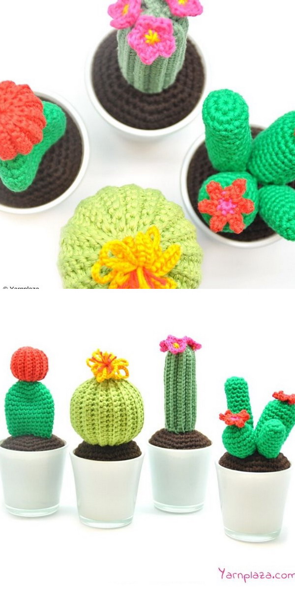 Cactus Free Crochet Pattern