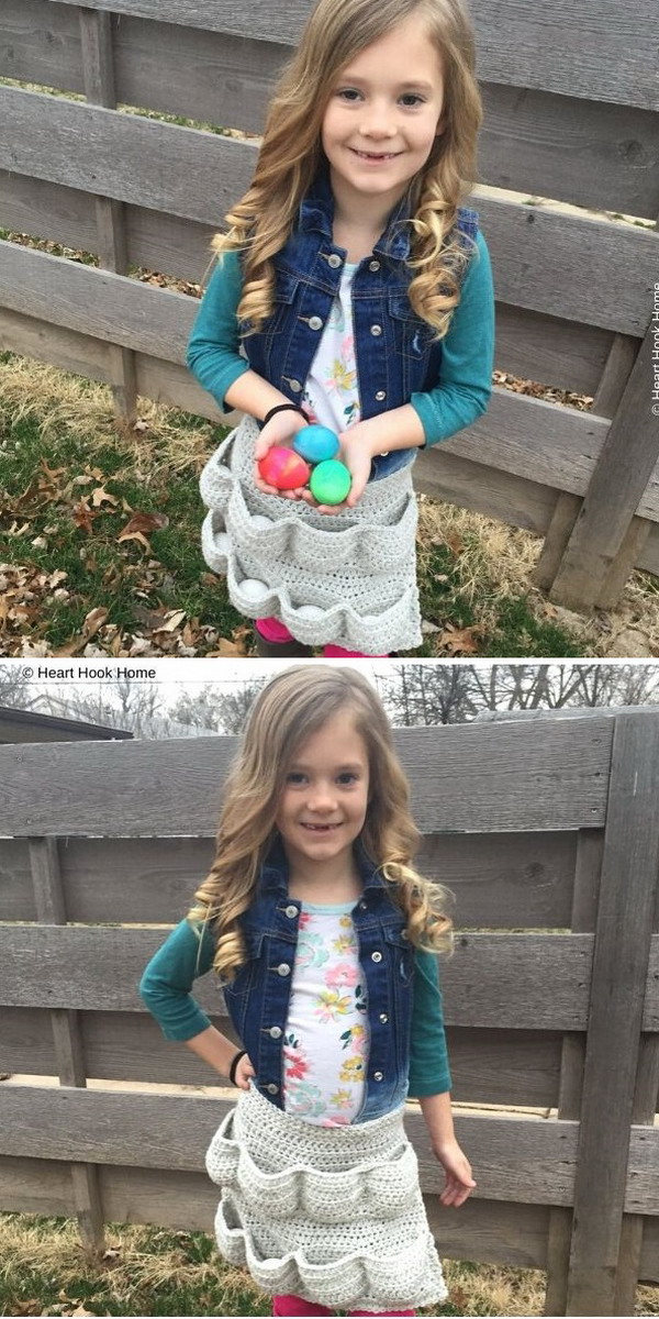 Child Size Egg-cellent Apron Free Crochet Pattern