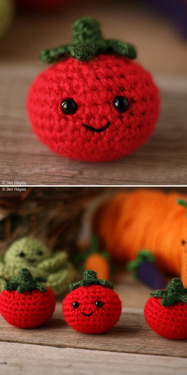 Cottage Garden Tomato Free Crochet Pattern