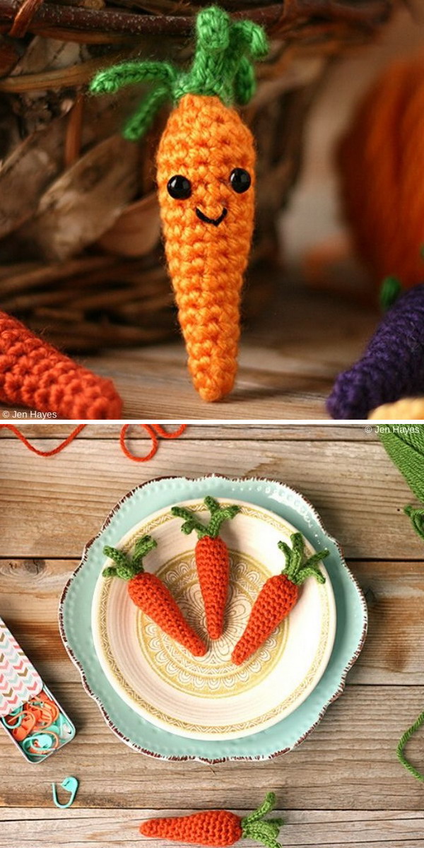 Cottage Garden Carrots Free Crochet Pattern