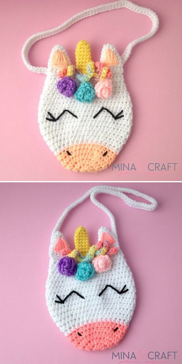 Unicorn Purse Free Crochet Pattern