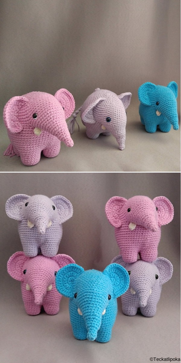 Gustav elephant Free Crochet Pattern