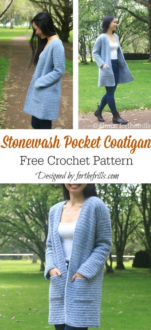 Easy Cardigan Free Crochet Pattern
