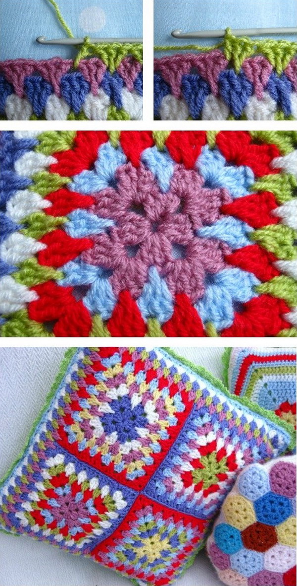 Granny Spike Stitch Free Crochet Pattern