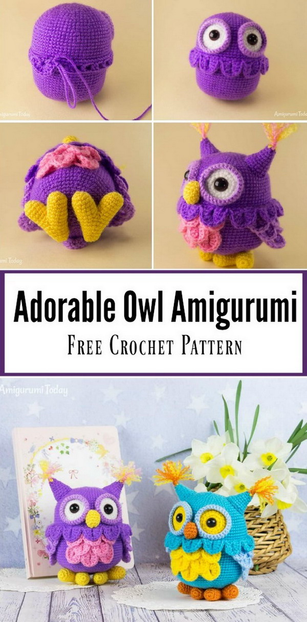 Adorable Owl Amigurumi Free Crochet Pattern