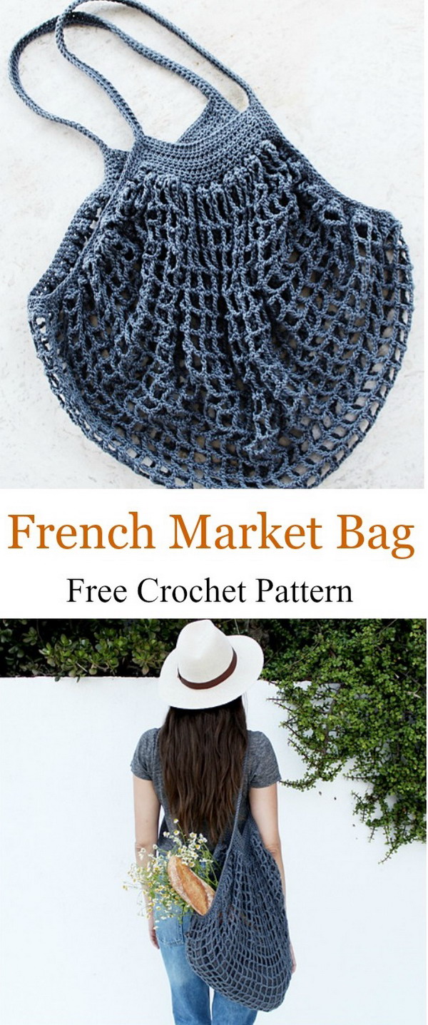 French Market Bag Free Crochet Pattern
