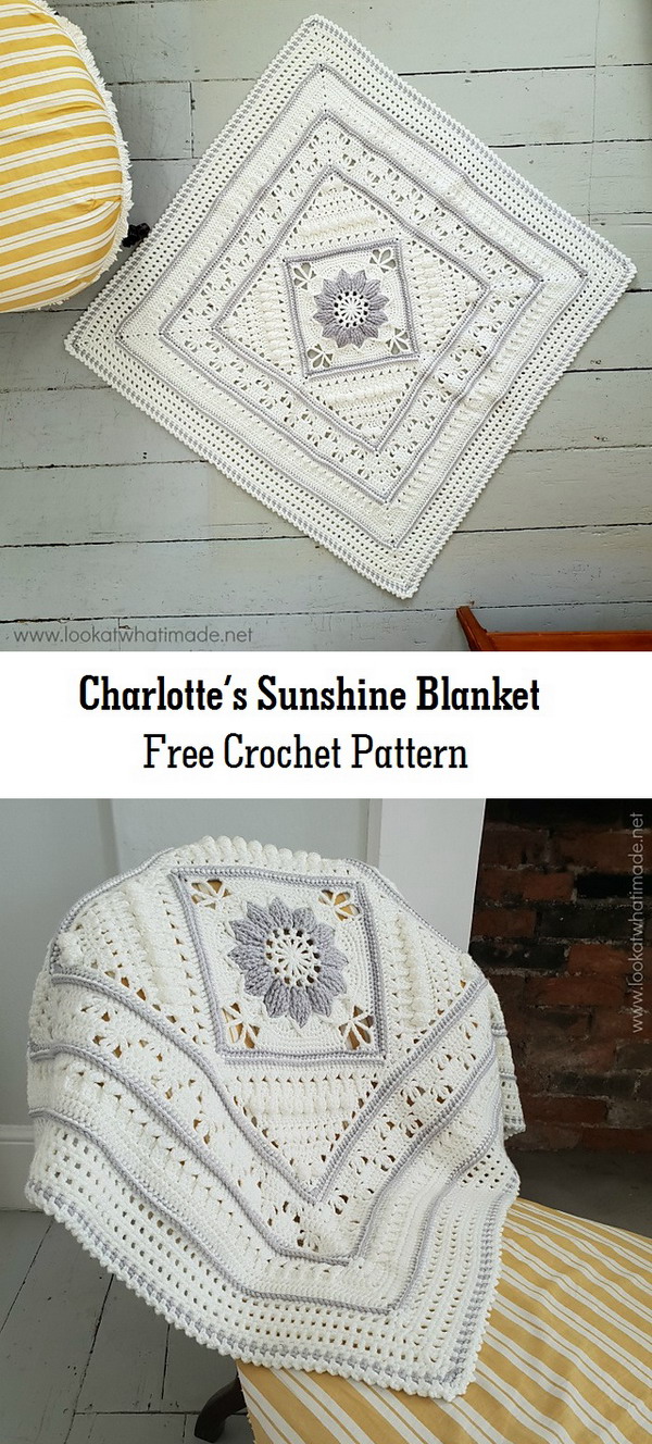 Charlotte’s Sunshine Blanket Free Crochet Pattern