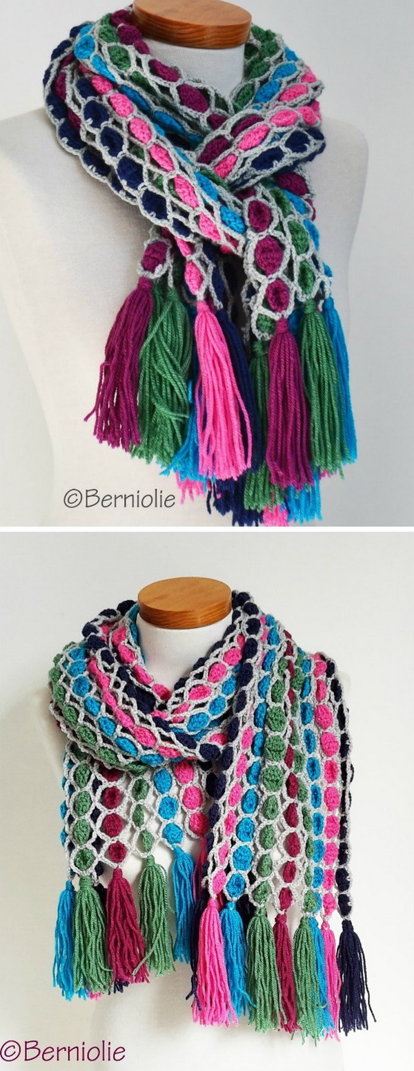 The Candy shawl Free Crochet Pattern