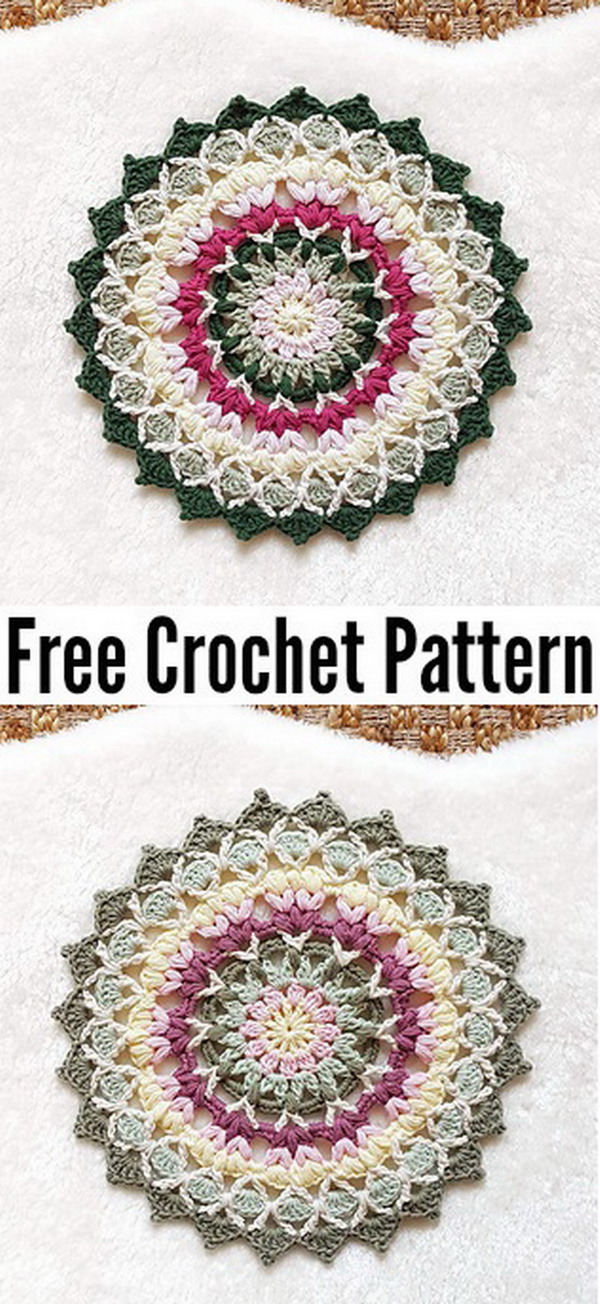 Sweet Posy Mandala Free Crochet Pattern