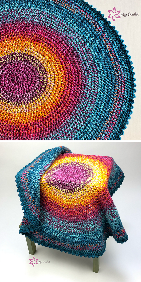 No Wool Left Behind Blanket Free Crochet Pattern