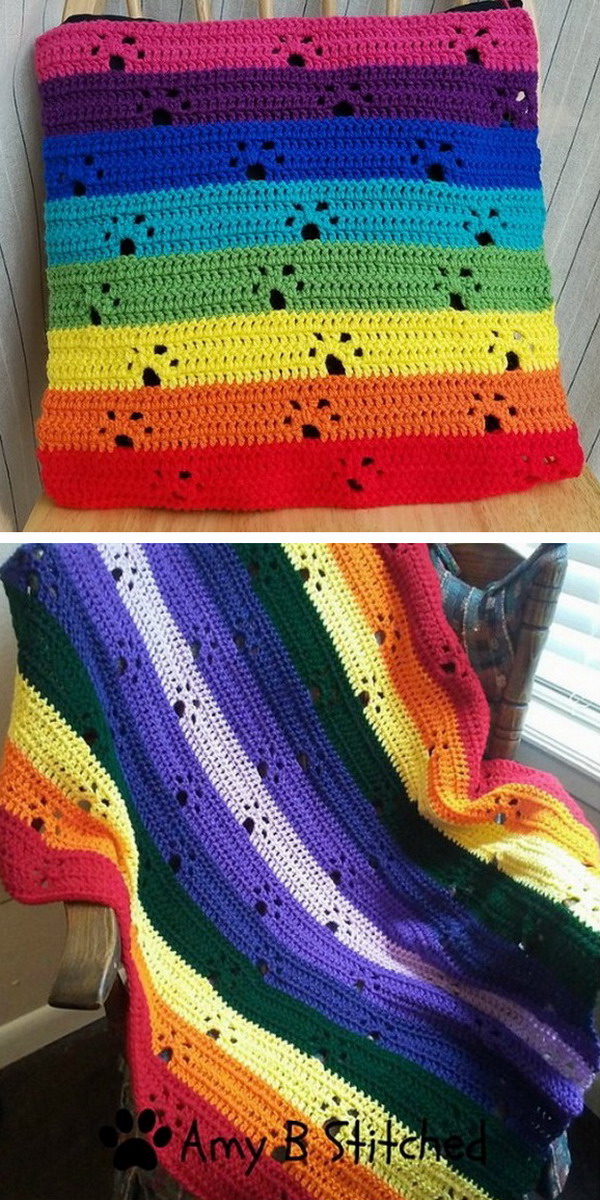 Waterfall Ripple Blanket Free Crochet Pattern » Weave Crochet