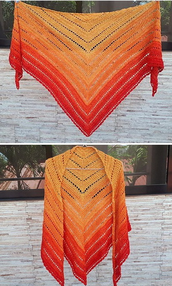 Mae Belle Shawl Free Crochet Pattern