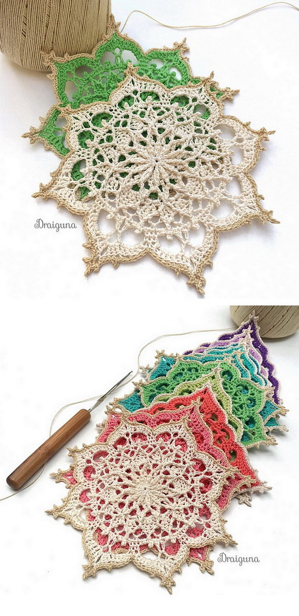Wispweave Octagon Doily Free Crochet Pattern