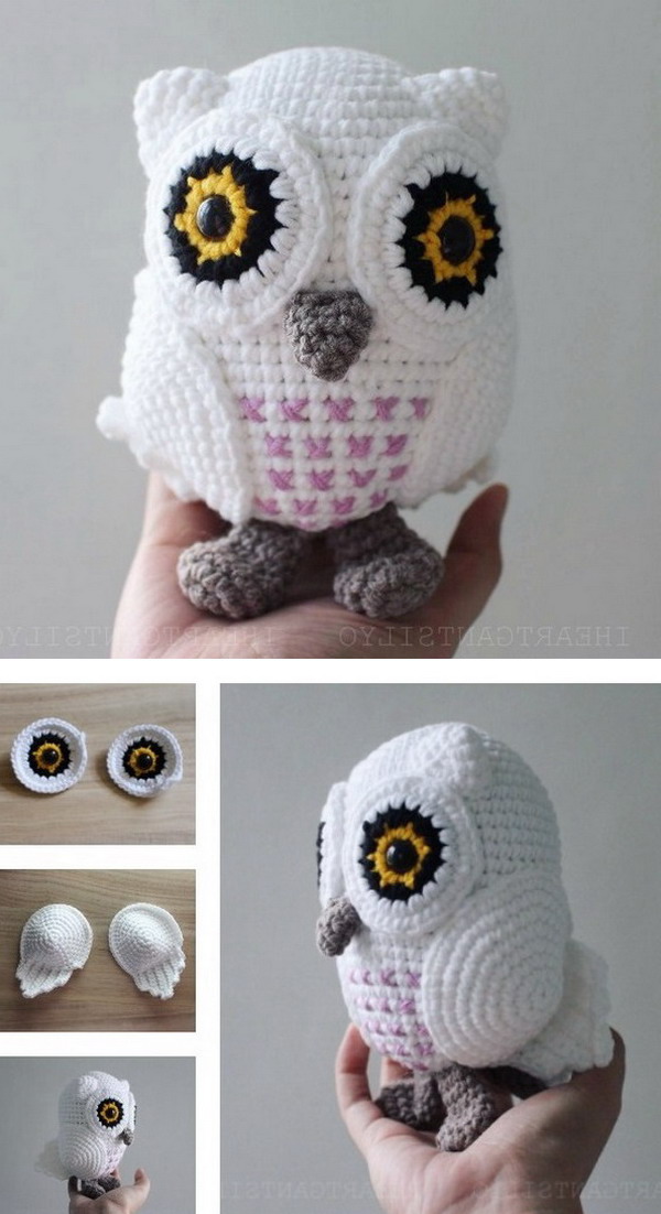 Snowy Baby Owl Amigurumi Free Crochet Pattern