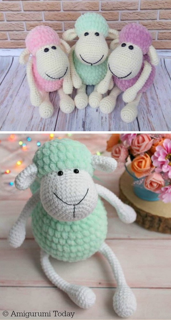 Amigurumi Toy Sheep Free Crochet Pattern