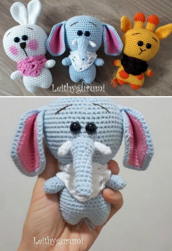 Sunny the Elephant Free Crochet Pattern » Weave Crochet