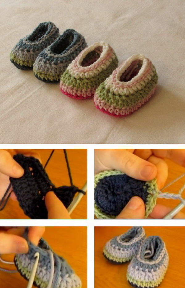 How to Crochet Easy Baby Slippers for Beginners
