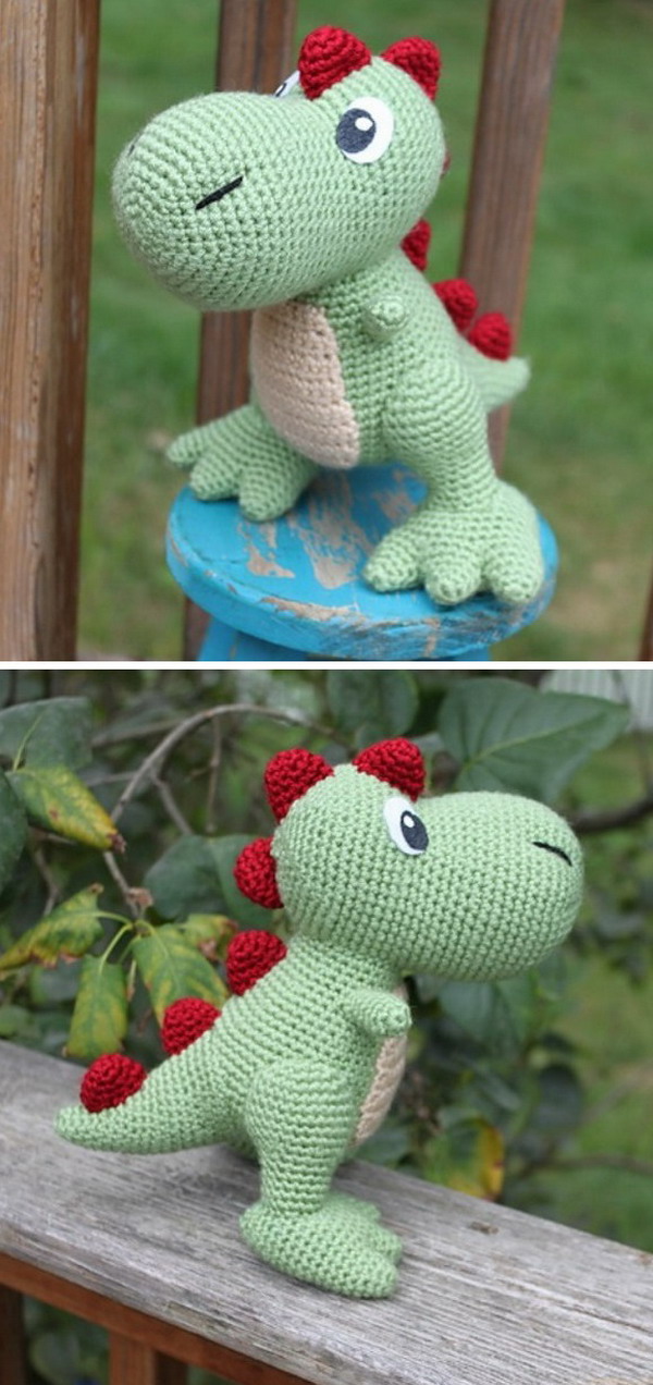 T-Rex Amigurumi Free Crochet Pattern