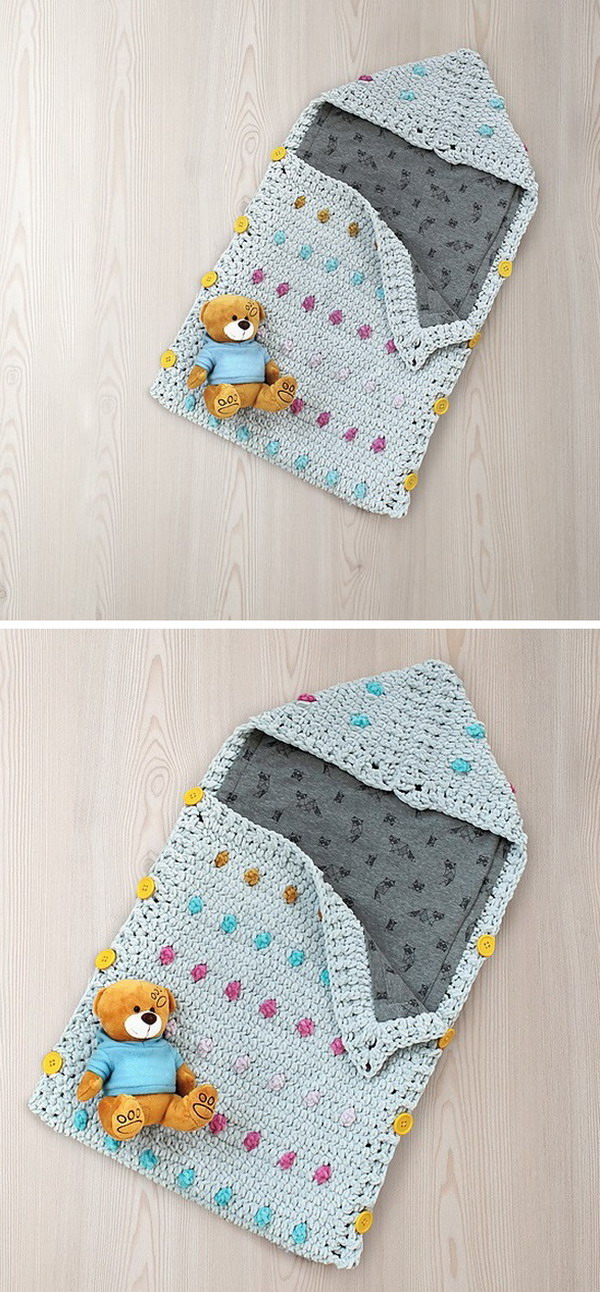 baby sleep ensacark crochet pattern free