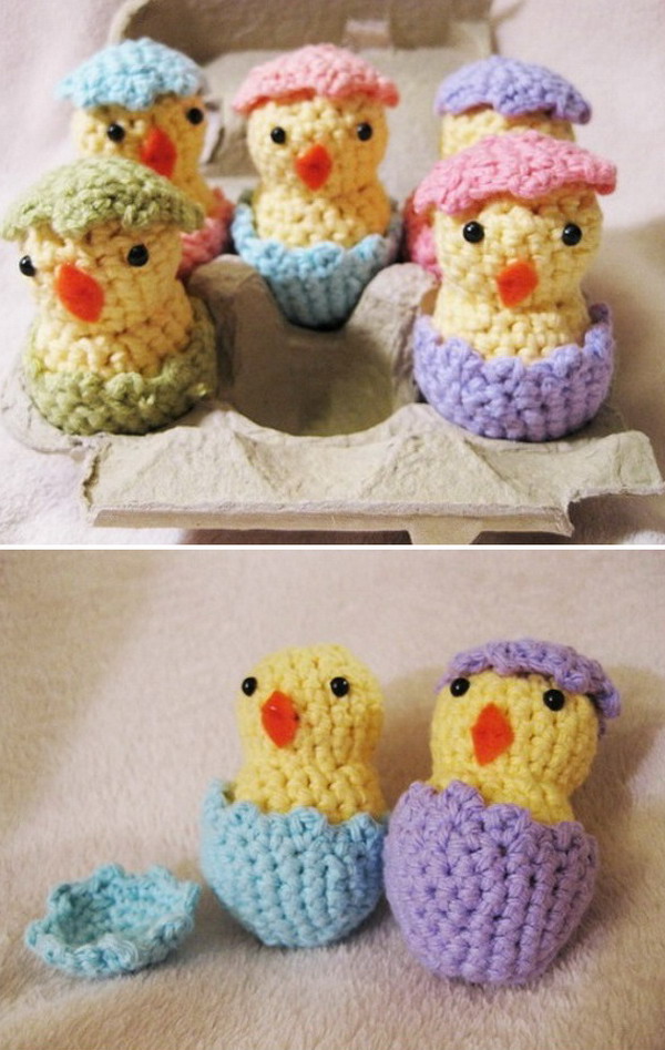Hatching Easter Chicks Free Crochet Pattern