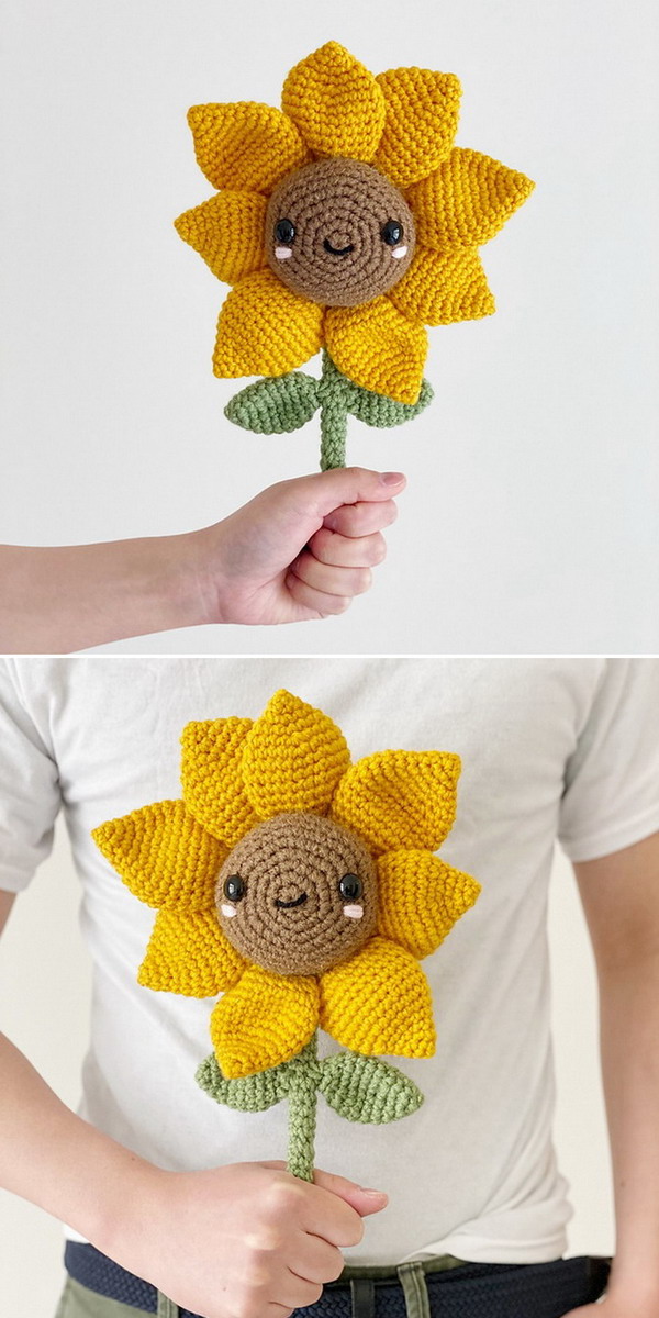 Sunny Saraloo the Sunflower Free Crochet Pattern